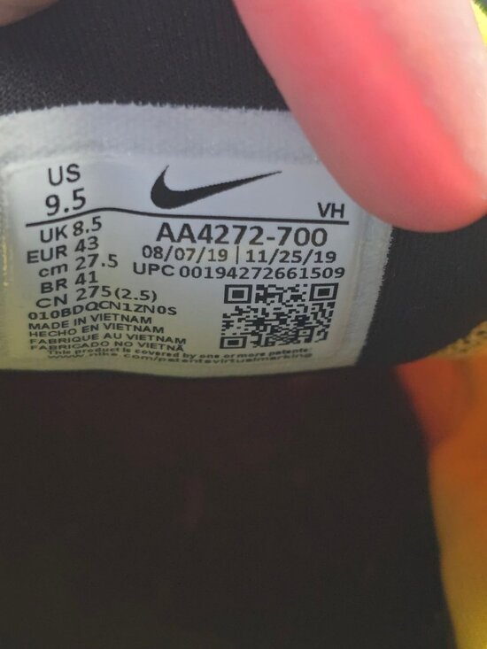 RARE Nike Nyjah Free SB Amarillo Black AA4272-700 Men\'s Skate Shoes sz 9.5 main image 6